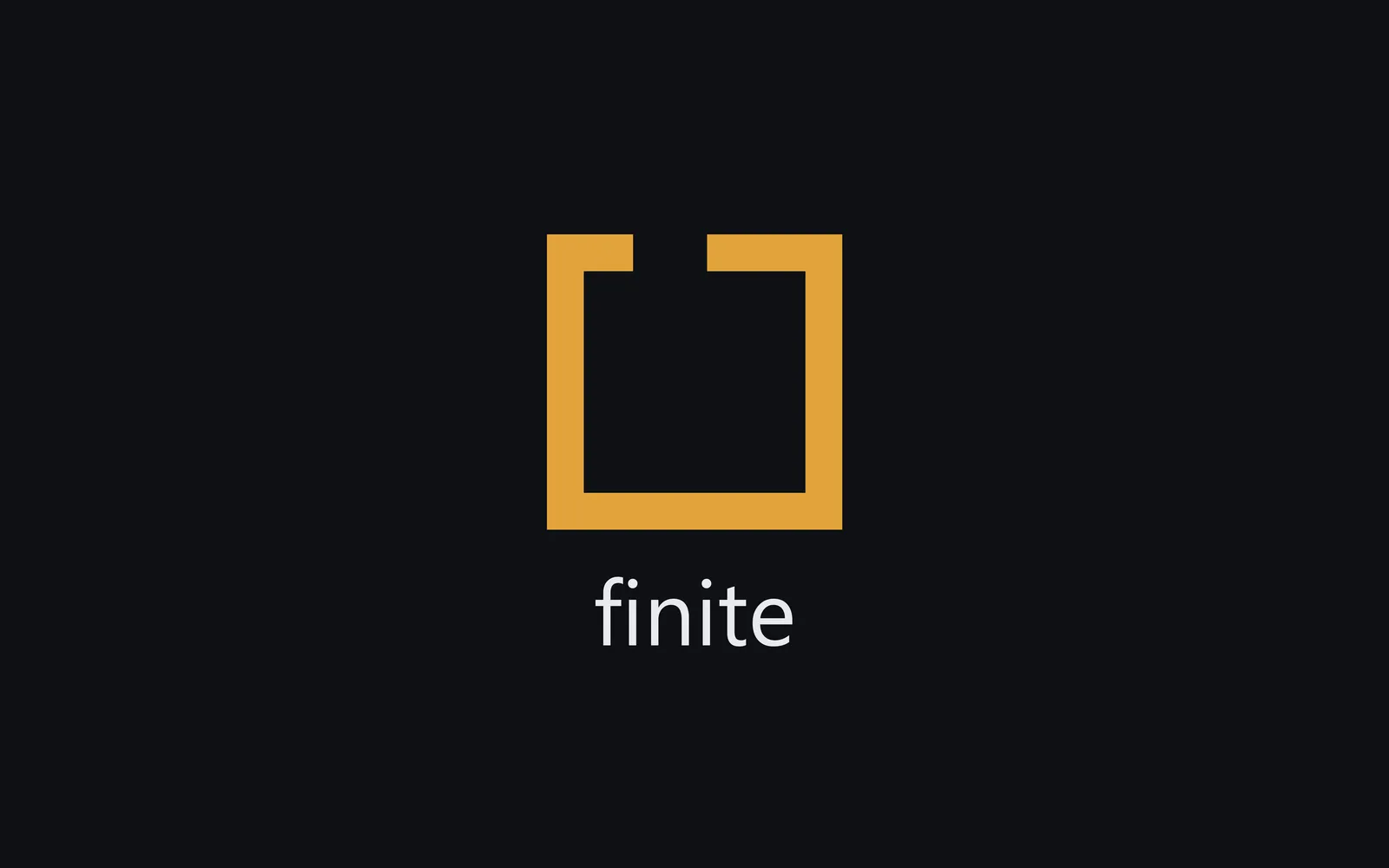 The finite logo